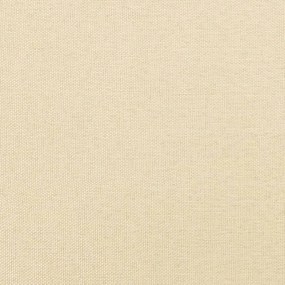 Poggiapiedi crema 45x29,5x35 cm in tessuto e similpelle