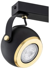 Argon 7039 - Luce Spot KOS PLUS 2xGU10/5W/230V nero/oro