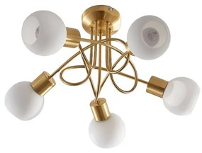 Lindby - Elaina 5 Plafoniera Brass/Opal Lindby