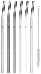 WMF - SET 6x Cannucce in acciaio inox BARIC + spazzola per la pulizia