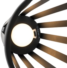 Set di 2 lampade da tavolo per esterni nere con LED dimmerabile a 3 livelli solare e ricaricabile - Penny