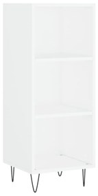 Credenza bianca 34,5x32,5x90 cm in legno multistrato
