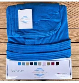 Accappatoio microspugna uomo donna Botticelli Home Posillipo L Blu Royal