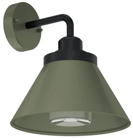 Applique E27 Verde scuro, IP54 per Esterni - Serie FOCUS Base E27