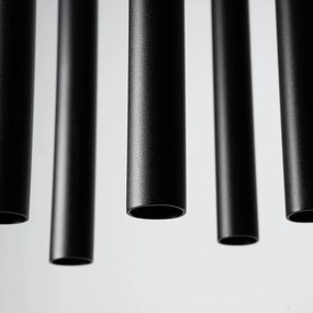 Lampadario nero in metallo ø 25 cm Fideus – Sollux