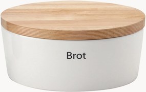 Portapane con coperchio in legno di caucciù Brot