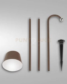 Armanda kit garden corten a led 3w 3000k 320lm dimmerabile e orient...
