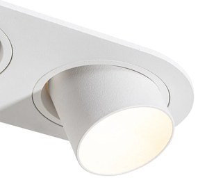 Set di 6 faretti da incasso bianchi GU10 35mm orientabili 2 luci - Installa