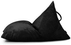 Pouf a sacco per bambini nero con rivestimento in velluto a coste Razzy – SLOWDOWN