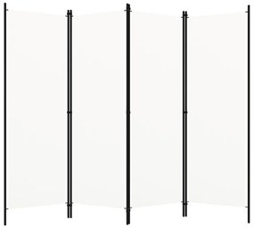 Paravento A 5 Pannelli Bianco 200x180 Cm /
