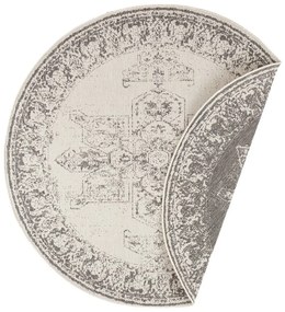 Tappeto da esterno grigio e crema , ø 200 cm Borbon - NORTHRUGS