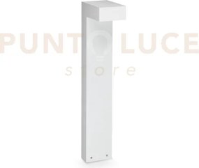 Sirio paletto led 3000k 13w 1100 lm ip65 h60cm bianco