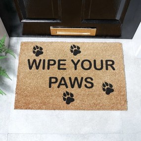 Stuoia di cocco naturale, 40 x 60 cm Wipe Your Paws - Artsy Doormats