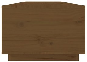 Tavolino da Salotto Miele 100x50x35 cm Legno Massello di Pino