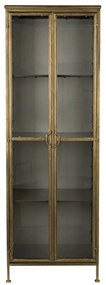 Vetrina in metallo color oro 64x184 cm Gertlush - Dutchbone