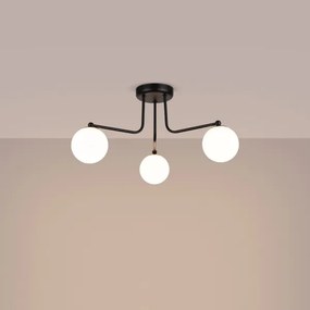 Sollux SL.1662 - Lampadario a sospensione con supporto rigido ASTRAL 3xG9/8W/230V nero