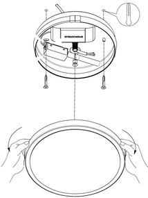 Eglo 98656 - Plafoniera LED MONGODIO 1 LED/8,6W/230V