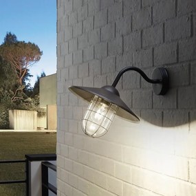 Applique classico da esterno Melgoa nero IP44 1X E27 EGLO