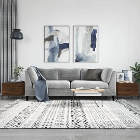 Tavolini Salotto 2 Pz Rovere Marrone 50x50x40 Legno Multistrato /