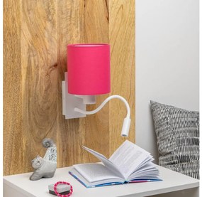 Brilagi - Applique a LED NUBILA 1xE27/25W/230V + LED/3W bianco/rosa