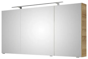 Pensile con luce Cassca PELIPAL riviera rovere replica trasversale L 140 x H 70 x P 15 cm