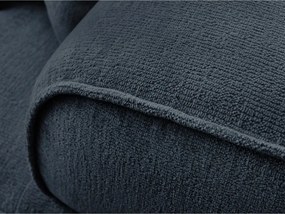 Divano blu scuro con rivestimento in ciniglia 237 cm Whesley – Bobochic Paris