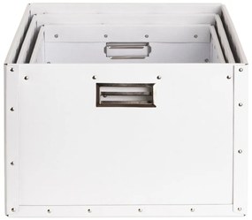 Scatole di cartone bianche in set da 3 Ture - Bigso Box of Sweden