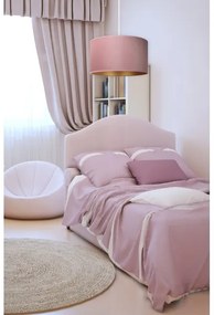 Duolla - Lampadario a sospensione con filo ROLLER 1xE27/15W/230V diametro 40 cm rosa/oro