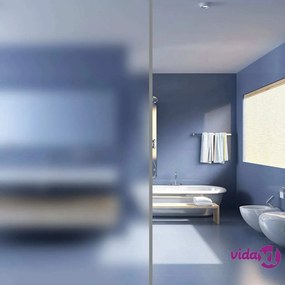 vidaXL Pellicola Finestra Sabbiata Adesiva Bianco Latte 0,9x5m