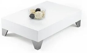 Tavolino per divano, Evolution 90, Bianco Lucido