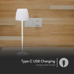 LED Lampada da tavolo ricaricabile dimmerabile LED/2,7W/5V 3000-6000K 1800 mAh bianco