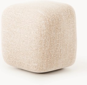 Pouf alto in bouclé Wolke
