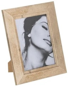 Cornice Portafoto Beige Legno Cristallo 21,5 x 26,5 cm