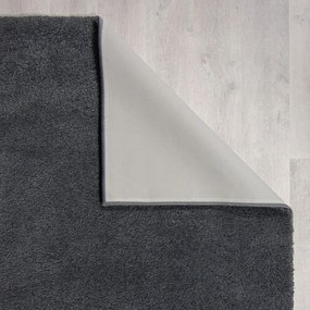 Tappeto lavabile grigio scuro in fibre riciclate 160x230 cm Fluffy - Flair Rugs