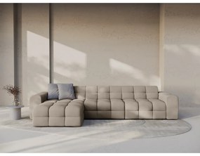 Divano angolare marrone (con penisola a sinistra/con chaise lounge) Kendal – Micadoni