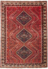 Shiraz Tappeto persiano 210x290 Rosso (Iran) Annodato A Mano