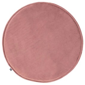 Kave Home - Cuscino per sedia rotondo Rimca velluto rosa Ã˜ 35 cm