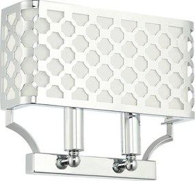 Open Design OR84597 - Applique VERNO 2xE14/12W/230V cromo lucido