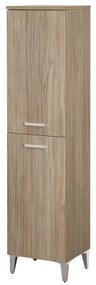 Colonna Portasciugamani a Terra 154 Cm Due Ante Feridras "Greta" Rovere Tropea