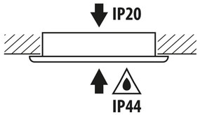 Faro da incasso LED 10W 3in1 IP44 Dimmerabile Foro ø89mm - 109mm Colore Bianco Variabile CCT