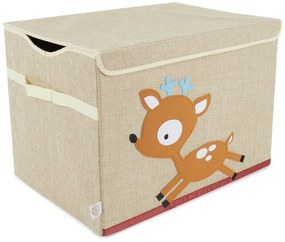 Bieco - Scatola portaoggetti con coperchio - cerbiatto