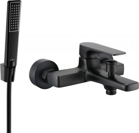 Mexen Lynx R72 rubinetteria per vasca con set doccia, nero - 74593R72-70
