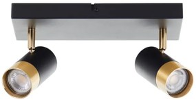 Brilliant - Faretto LED VIGOLO 2xGU10/5W/230V nero/oro