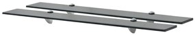 Mensole Galleggianti 2 Pz İn Vetro 80x20 Cm 8 Mm /