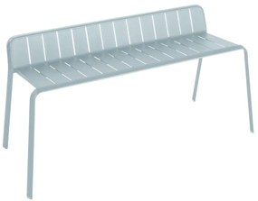 Panchina Idaho NATERIAL in alluminio con seduta in alluminio azzurro