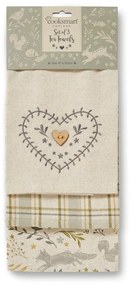 Set di strofinacci in cotone 3 pz 45x65 cm Woodland – Cooksmart ®