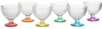 Set coppette in vetro, 6 pezzi