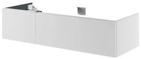 Mobile da bagno sotto lavabo SENSEA Neo bianco laccato L 135 x H 32 x P 48 cm 1 cassetto, lavabo non incluso
