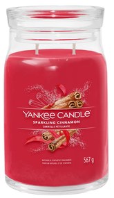 Sparkling Cinnamon candela in giara grande Yankee Candle