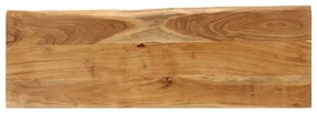 Panca con bordi vivi 105 cm in legno massello di acacia